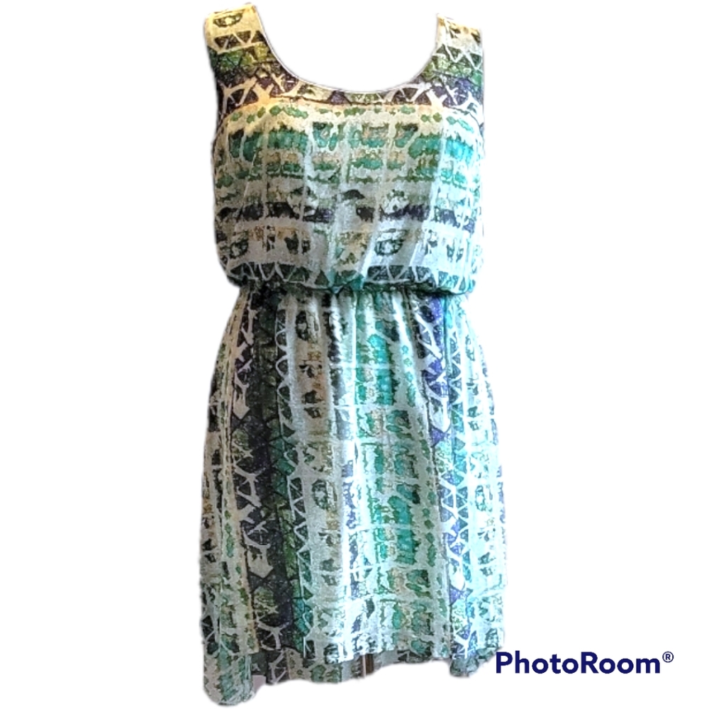 Mossimo Geometric Print Hi-lo Dress